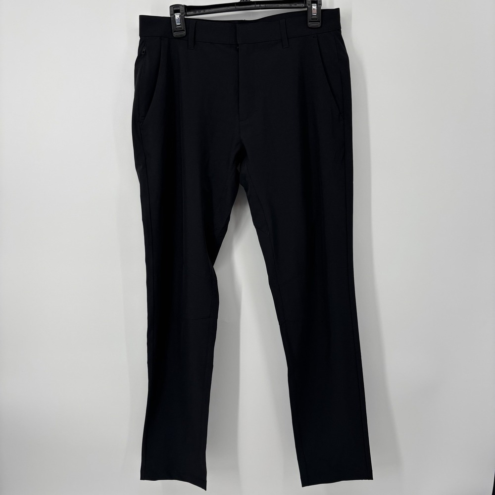Fabletics The Only Pant Black Slim Fit Chino Golf Pants Men's‎ 32x31 Stretch